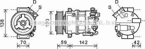 Ava Quality Cooling OLK576 - Compressore, Climatizzatore www.autoricambit.com