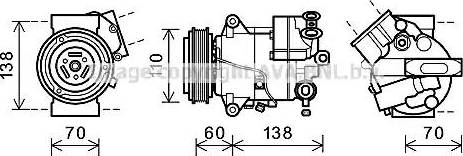 Ava Quality Cooling OLK607 - Compressore, Climatizzatore www.autoricambit.com