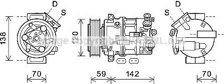 Ava Quality Cooling OLK678 - Compressore, Climatizzatore www.autoricambit.com