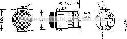 Ava Quality Cooling OL K350 - Compressore, Climatizzatore www.autoricambit.com