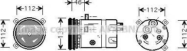 Ava Quality Cooling OL K278 - Compressore, Climatizzatore www.autoricambit.com