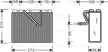 Ava Quality Cooling OL V300 - Evaporatore, Climatizzatore www.autoricambit.com