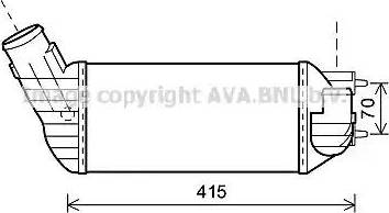 Ava Quality Cooling PE4360 - Intercooler www.autoricambit.com