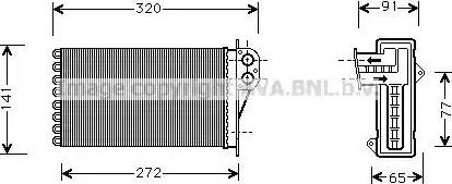 Ava Quality Cooling PE6356 - Scambiatore calore, Riscaldamento abitacolo www.autoricambit.com