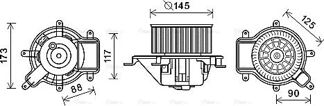 Ava Quality Cooling PE8390 - Ventilatore abitacolo www.autoricambit.com