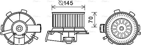 Ava Quality Cooling PE8388 - Ventilatore abitacolo www.autoricambit.com