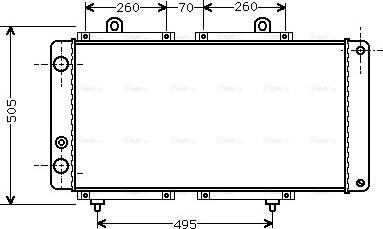 Ava Quality Cooling PE 2033 - Radiatore, Raffreddamento motore www.autoricambit.com