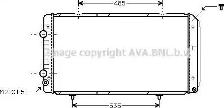 Ava Quality Cooling PEA2145 - Radiatore, Raffreddamento motore www.autoricambit.com