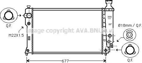 Ava Quality Cooling PE 2135 - Radiatore, Raffreddamento motore www.autoricambit.com