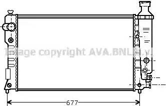 Ava Quality Cooling PE 2128 - Radiatore, Raffreddamento motore www.autoricambit.com