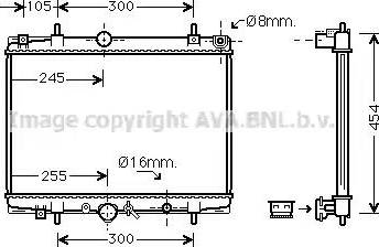 Ava Quality Cooling PE 2200 - Radiatore, Raffreddamento motore www.autoricambit.com