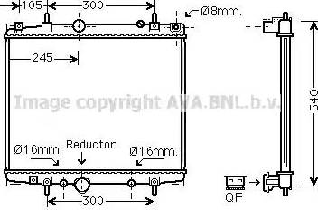 Ava Quality Cooling PE 2275 - Radiatore, Raffreddamento motore www.autoricambit.com