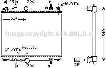 Ava Quality Cooling PE 2276 - Radiatore, Raffreddamento motore www.autoricambit.com