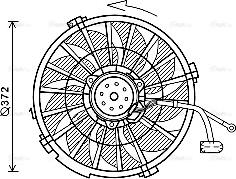 Ava Quality Cooling PE7555 - Ventola, Raffreddamento motore www.autoricambit.com