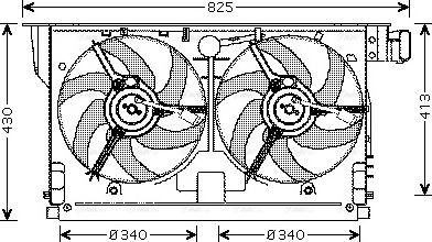 Ava Quality Cooling PE 7519 - Ventola, Raffreddamento motore www.autoricambit.com