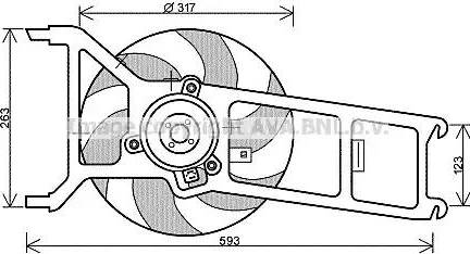 Ava Quality Cooling PE 7534 - Ventola, Raffreddamento motore www.autoricambit.com