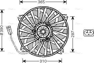 Ava Quality Cooling PE 7530 - Ventola, Raffreddamento motore www.autoricambit.com