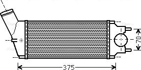 Ava Quality Cooling PEA4342 - Intercooler www.autoricambit.com