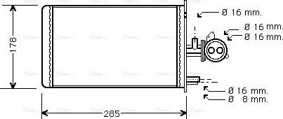 Ava Quality Cooling PEA6173 - Scambiatore calore, Riscaldamento abitacolo www.autoricambit.com