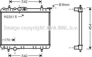 Ava Quality Cooling PEA2190 - Radiatore, Raffreddamento motore www.autoricambit.com