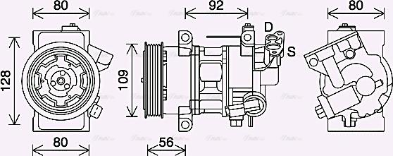 Ava Quality Cooling PEAK418 - Compressore, Climatizzatore www.autoricambit.com