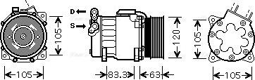 Ava Quality Cooling PEAK306 - Compressore, Climatizzatore www.autoricambit.com