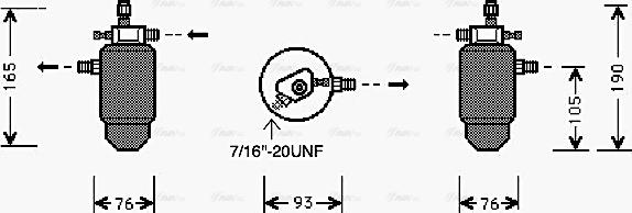 Ava Quality Cooling PE D197 - Essiccatore, Climatizzatore www.autoricambit.com