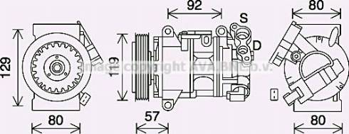 Ava Quality Cooling PEK408 - Compressore, Climatizzatore www.autoricambit.com