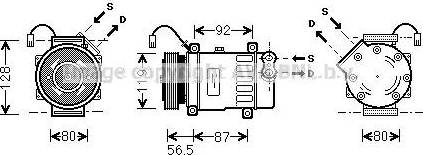 Ava Quality Cooling PE K036 - Compressore, Climatizzatore www.autoricambit.com