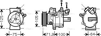 Ava Quality Cooling PE K317 - Compressore, Climatizzatore www.autoricambit.com