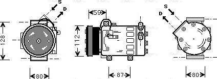 Ava Quality Cooling PE K333 - Compressore, Climatizzatore www.autoricambit.com
