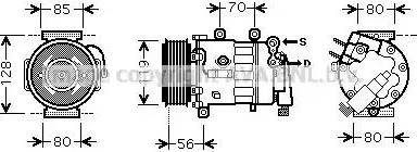 Ava Quality Cooling PE K324 - Compressore, Climatizzatore www.autoricambit.com