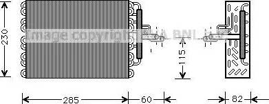 Ava Quality Cooling PE V002 - Evaporatore, Climatizzatore www.autoricambit.com