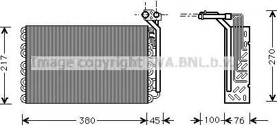 Ava Quality Cooling PE V010 - Evaporatore, Climatizzatore www.autoricambit.com