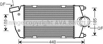 Ava Quality Cooling PR 4058 - Intercooler www.autoricambit.com