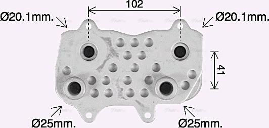 Ava Quality Cooling PR3097 - Radiatore olio, Cambio automatico www.autoricambit.com