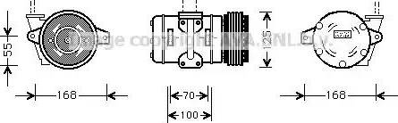 Ava Quality Cooling PR K036 - Compressore, Climatizzatore www.autoricambit.com