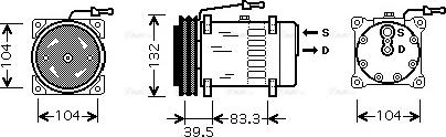 Ava Quality Cooling REAK084 - Compressore, Climatizzatore www.autoricambit.com