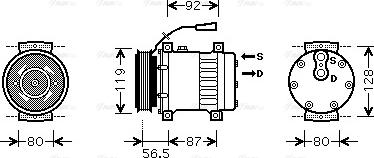 Ava Quality Cooling REAK071 - Compressore, Climatizzatore www.autoricambit.com