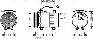 Ava Quality Cooling REAK073 - Compressore, Climatizzatore www.autoricambit.com