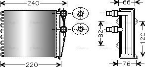 Ava Quality Cooling RT 6380 - Scambiatore calore, Riscaldamento abitacolo www.autoricambit.com