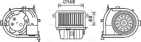 Ava Quality Cooling RT8591 - Ventilatore abitacolo www.autoricambit.com