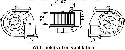 Ava Quality Cooling RT8593 - Ventilatore abitacolo www.autoricambit.com