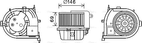 Ava Quality Cooling RT8592 - Ventilatore abitacolo www.autoricambit.com