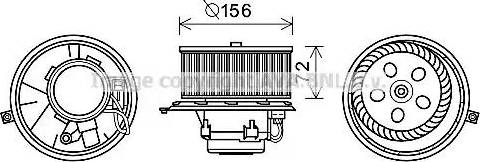 Ava Quality Cooling RT8580 - Elettromotore, Ventilatore abitacolo www.autoricambit.com