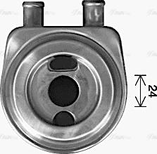 Ava Quality Cooling RT3649 - Radiatore olio, Olio motore www.autoricambit.com