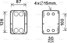 Ava Quality Cooling RT3631 - Radiatore olio, Olio motore www.autoricambit.com