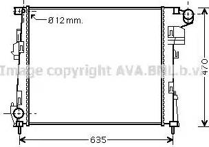 Ava Quality Cooling RT 2427 - Radiatore, Raffreddamento motore www.autoricambit.com