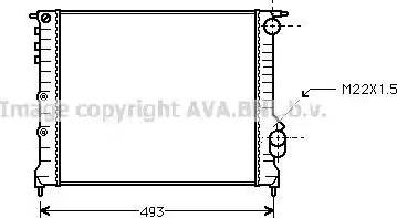 Ava Quality Cooling RT 2133 - Radiatore, Raffreddamento motore www.autoricambit.com