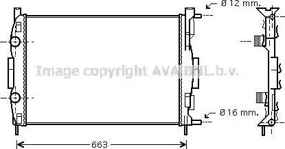 Ava Quality Cooling RT 2308 - Radiatore, Raffreddamento motore www.autoricambit.com